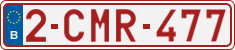 License plate of Belgium, Regular plates (2010)