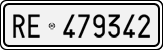 License plate of Italy, Cars (1927 year series)