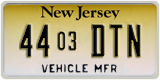 New Jersey, Vehicle Manufacturer (ABC 1234/1234 ABC)