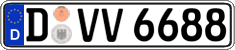 German license plate, Regular plates