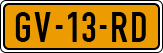 License plate of the Netherlands, Cars