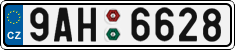 License plate of the Czech Republic, Cars (2001)