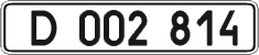License plate Ukraine, Diplomatic