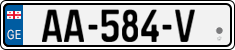 License plate of Georgia, Trailers (2014)
