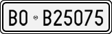 License plate of Italy, Cars (1927 year series)
