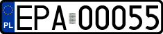 License plates of Poland, Regular car plates