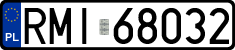 License plates of Poland, Regular car plates
