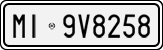 License plate of Italy, Cars (1927 year series)