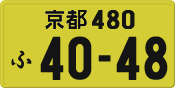 License plate of Japan, Private owners (Kei car)