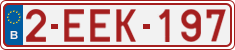 License plate of Belgium, Regular plates (2010)