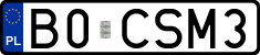 License plates of Poland, Vanity Plates