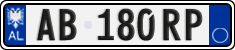 License plate of Albania, Cars (2011)