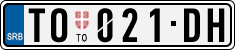 License plate of Serbia, Cars