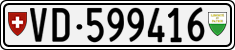 License plate of Switzerland, Cars