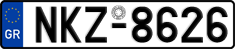 License plate of Greece, Cars