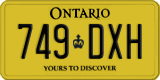 Ontario, Service plate (123-DAB)