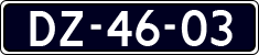 License plate of the Netherlands, Imported oldtimers (cars)