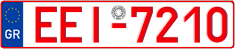 License plate of Greece, Tax-exempt vehicles