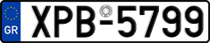 License plate of Greece, Cars