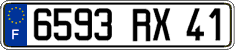 French license plate, FNI