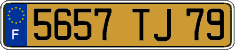 French license plate, FNI