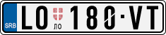 License plate of Serbia, Cars