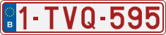 License plate of Belgium, Regular plates (2010)