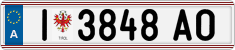 License plate of Austria, Regular plates