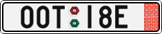 License plate of the Czech Republic, Export transit plates