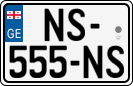 License plate of Georgia, Cars (2014)