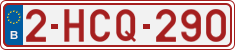 License plate of Belgium, Regular plates (2010)