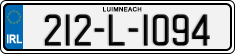 License plate of Ireland, Regular plates