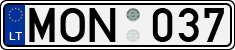 License plate of Lithuania, Cars