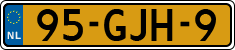 License plate of the Netherlands, Cars