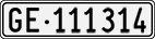 License plate of Switzerland, Cars