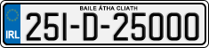 License plate of Ireland, Regular plates