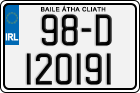 License plate of Ireland, Regular plates