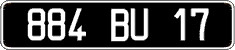French license plate, FNI