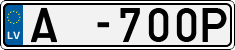 License plate of Latvia, Trailers