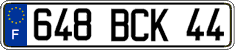 French license plate, FNI