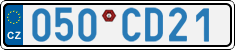 License plate of the Czech Republic, Diplomatic