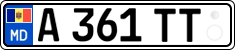License plate of Moldova, Trailers (2015)