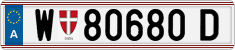 License plate of Austria, Regular plates