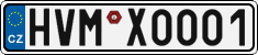 License plate of the Czech Republic, Vanity Plates