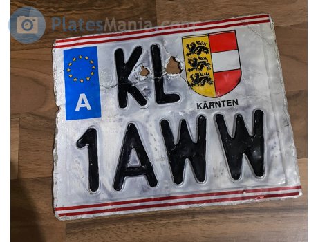 KL 1 AWW, License plate without vehicle