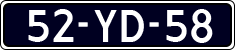 License plate of the Netherlands, Imported oldtimers (commercial vehicles)