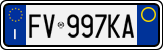 License plate of Italy, Cars (1994 year series)