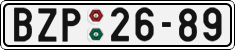 License plate of the Czech Republic, Cars (1960)