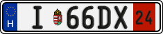 license plates of Hungary, Temporary (2022)