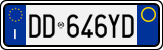 License plate of Italy, Cars (1994 year series)